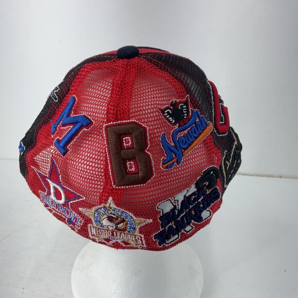 Negro League Baseball Team Patches Collage Cap Men's Size 7 1/4 Men's Preowned - Picture 3 of 8